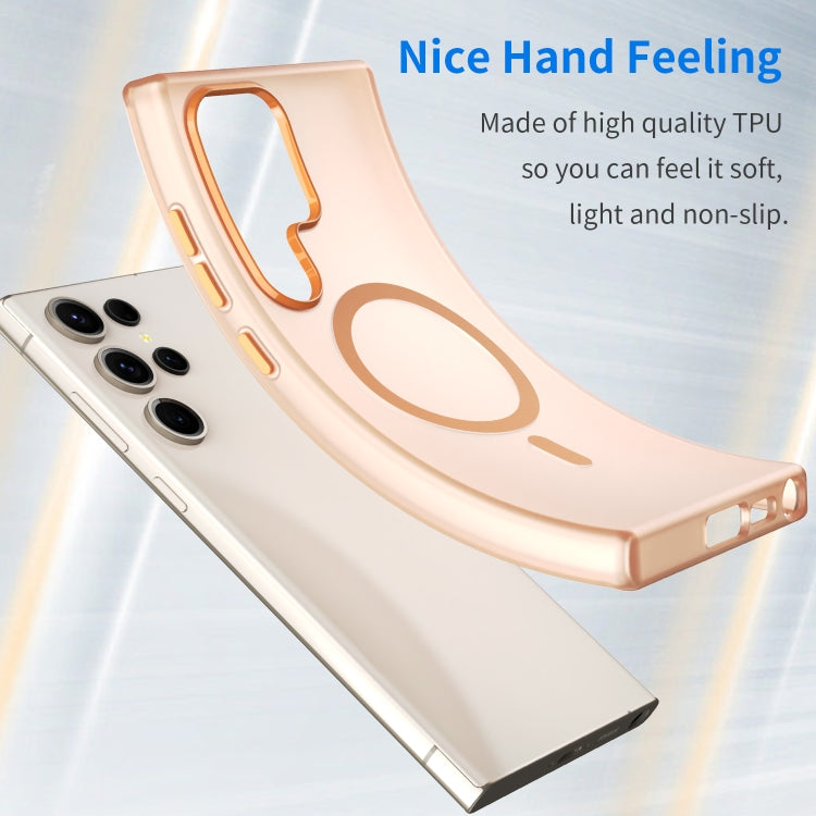 For Samsung Galaxy S23 Ultra 5G MagSafe Frosted Translucent TPU + PC Full Coverage Phone Case