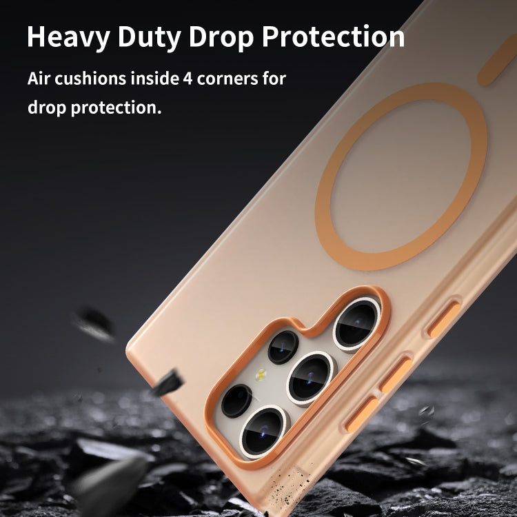 For Samsung Galaxy S23 Ultra 5G MagSafe Frosted Translucent TPU + PC Full Coverage Phone Case