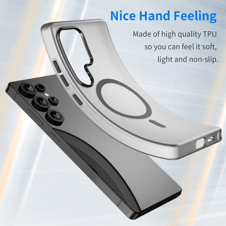 For Samsung Galaxy S25 Ultra MagSafe Frosted Translucent TPU + PC Full Coverage Phone Case