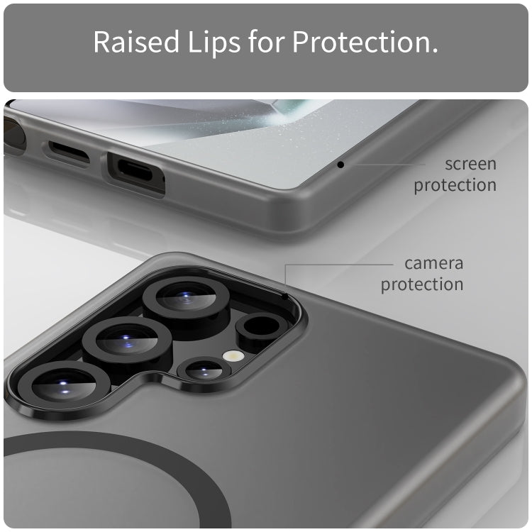 For Samsung Galaxy S25 Ultra MagSafe Frosted Translucent TPU + PC Full Coverage Phone Case