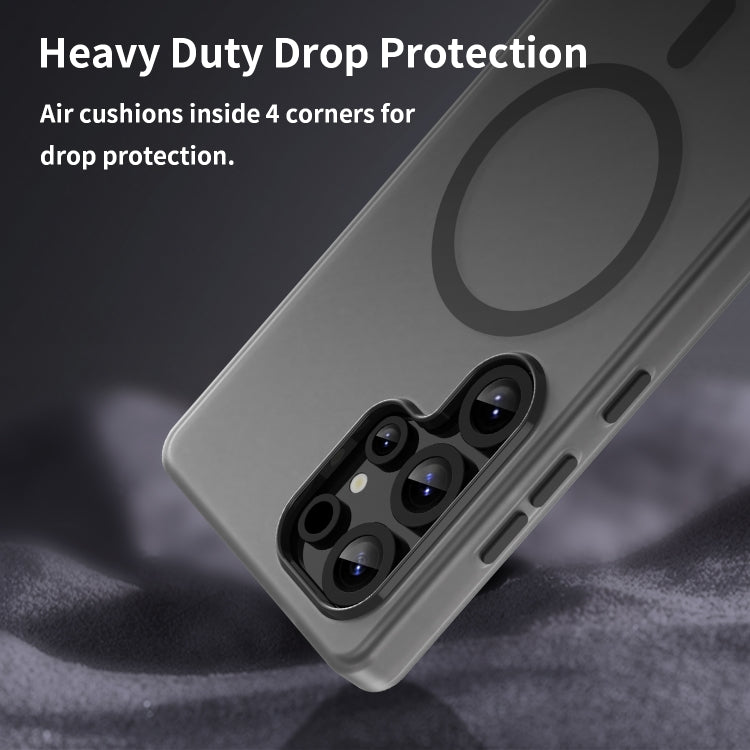 For Samsung Galaxy S25 Ultra MagSafe Frosted Translucent TPU + PC Full Coverage Phone Case