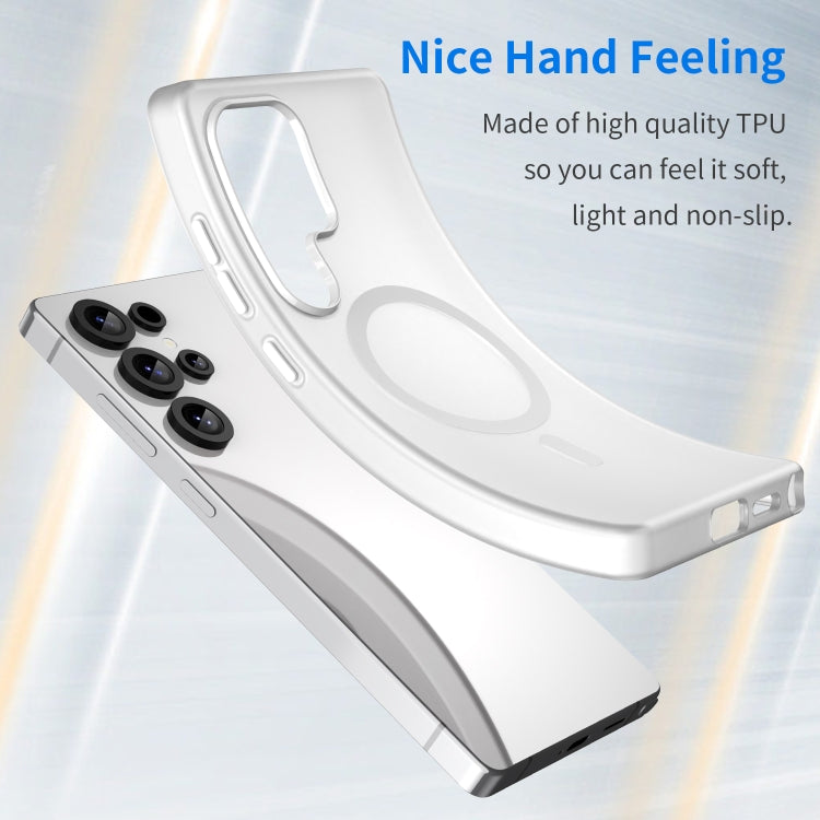 For Samsung Galaxy S25 Ultra MagSafe Frosted Translucent TPU + PC Full Coverage Phone Case