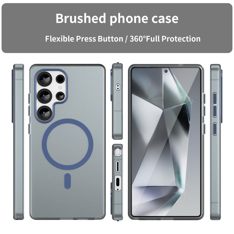 For Samsung Galaxy S25 Ultra MagSafe Frosted Translucent TPU + PC Full Coverage Phone Case