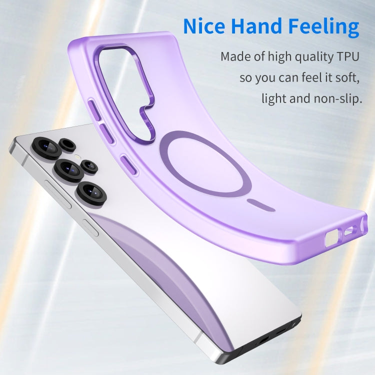 For Samsung Galaxy S25 Ultra MagSafe Frosted Translucent TPU + PC Full Coverage Phone Case