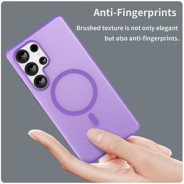 For Samsung Galaxy S25 Ultra MagSafe Frosted Translucent TPU + PC Full Coverage Phone Case
