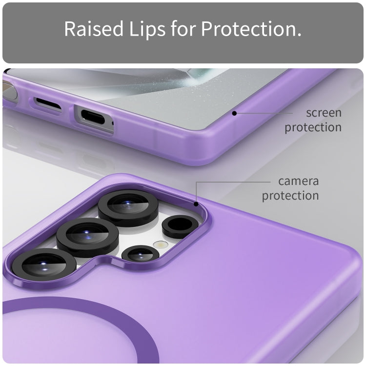 For Samsung Galaxy S25 Ultra MagSafe Frosted Translucent TPU + PC Full Coverage Phone Case