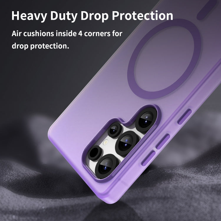 For Samsung Galaxy S25 Ultra MagSafe Frosted Translucent TPU + PC Full Coverage Phone Case