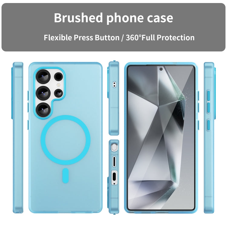 For Samsung Galaxy S25 Ultra MagSafe Frosted Translucent TPU + PC Full Coverage Phone Case