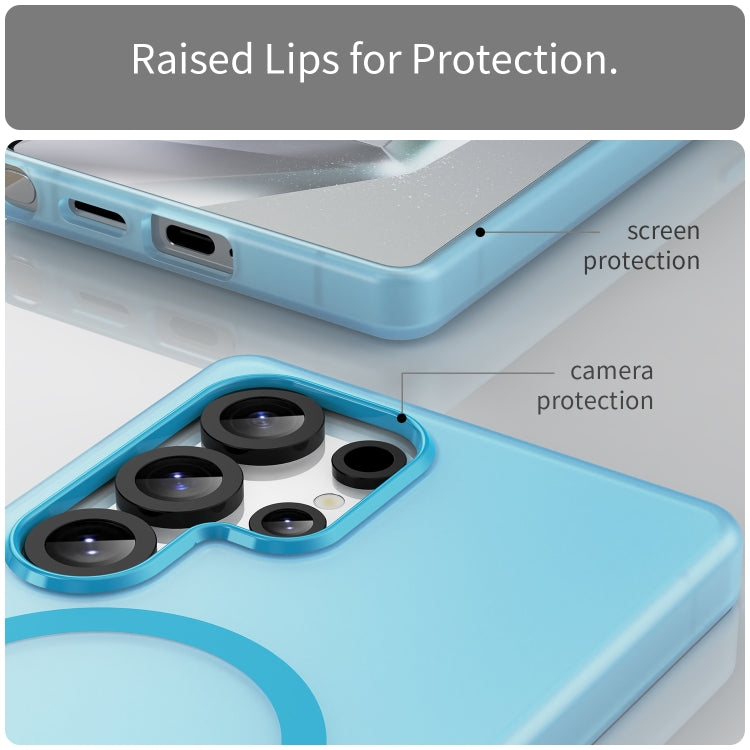 For Samsung Galaxy S25 Ultra MagSafe Frosted Translucent TPU + PC Full Coverage Phone Case