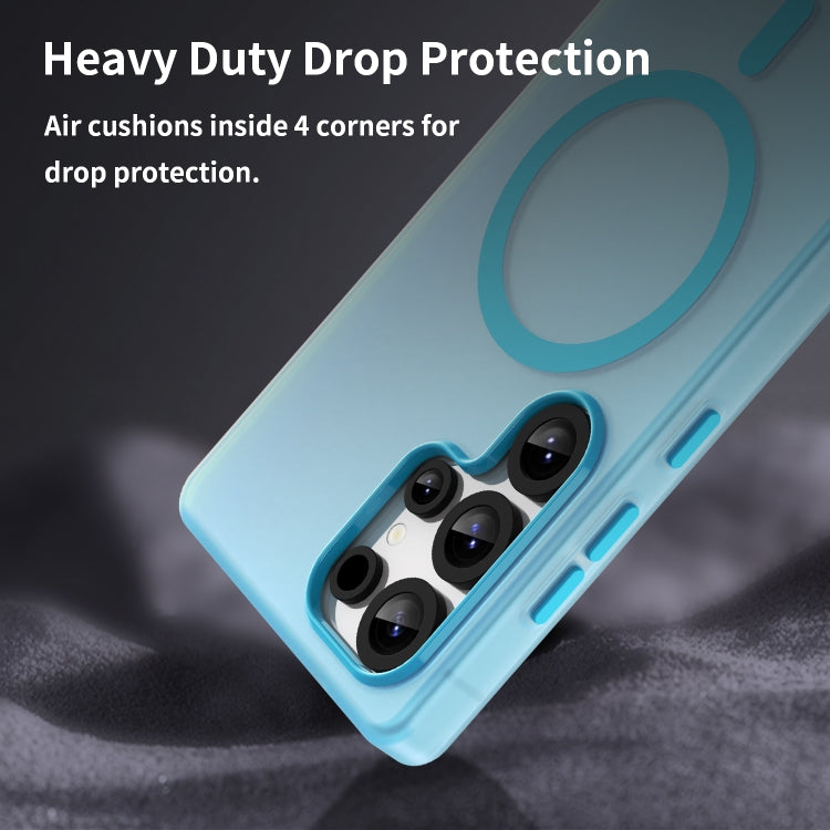For Samsung Galaxy S25 Ultra MagSafe Frosted Translucent TPU + PC Full Coverage Phone Case