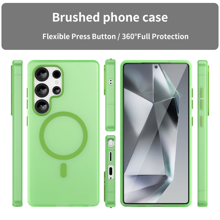 For Samsung Galaxy S25 Ultra MagSafe Frosted Translucent TPU + PC Full Coverage Phone Case