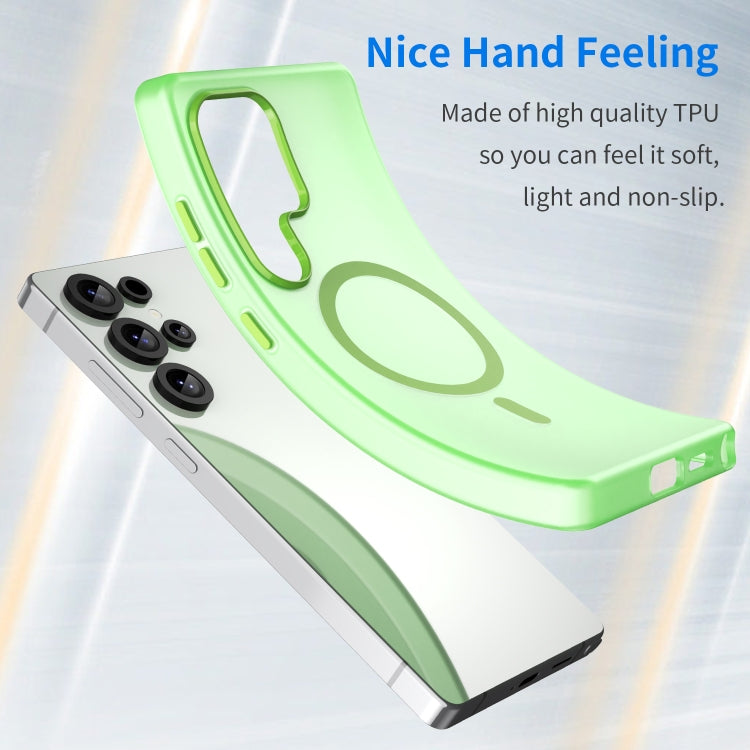 For Samsung Galaxy S25 Ultra MagSafe Frosted Translucent TPU + PC Full Coverage Phone Case