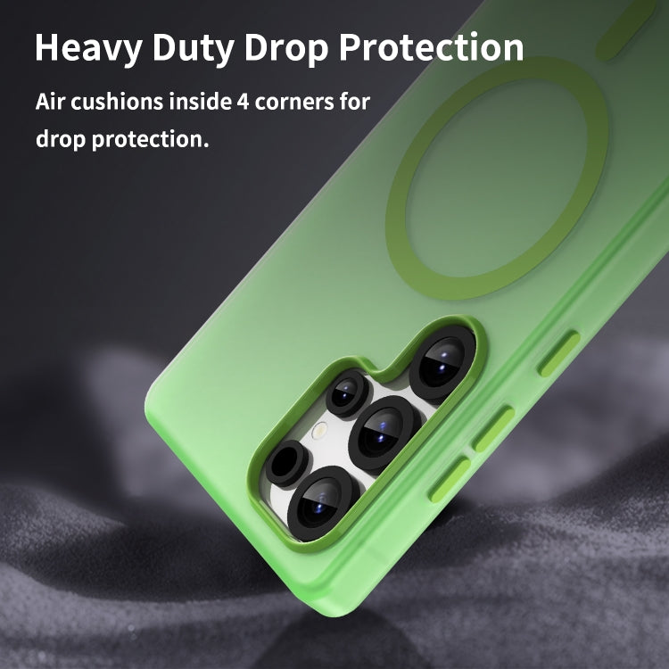 For Samsung Galaxy S25 Ultra MagSafe Frosted Translucent TPU + PC Full Coverage Phone Case