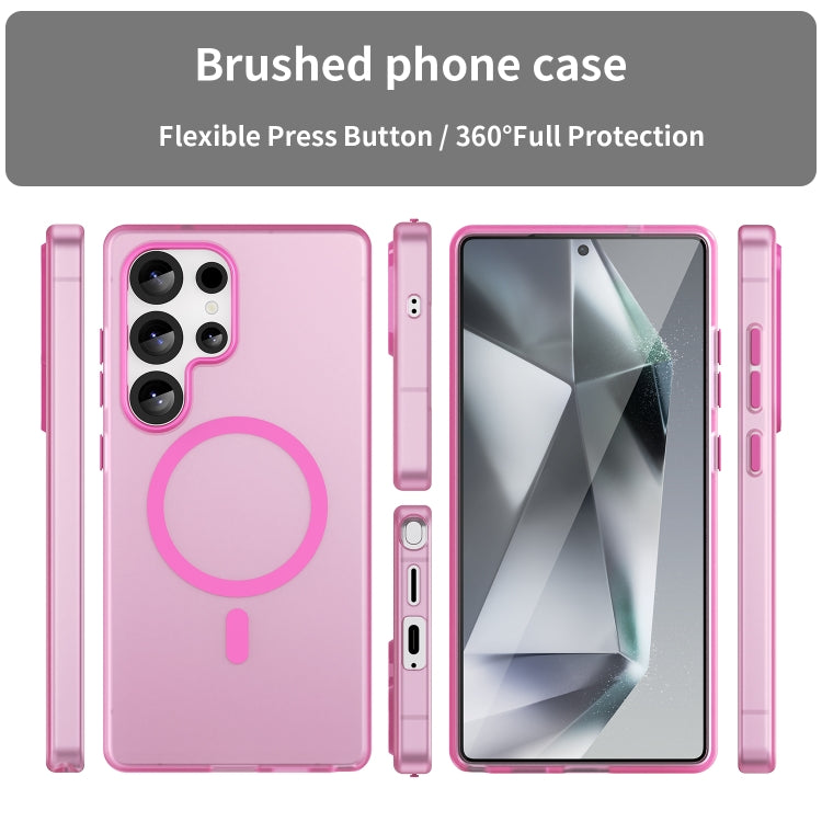 For Samsung Galaxy S25 Ultra MagSafe Frosted Translucent TPU + PC Full Coverage Phone Case