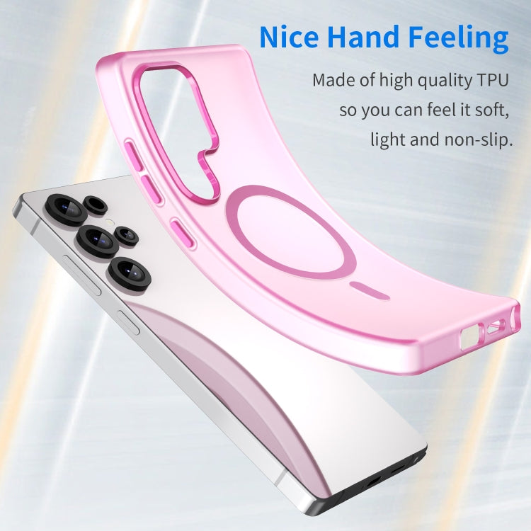 For Samsung Galaxy S25 Ultra MagSafe Frosted Translucent TPU + PC Full Coverage Phone Case