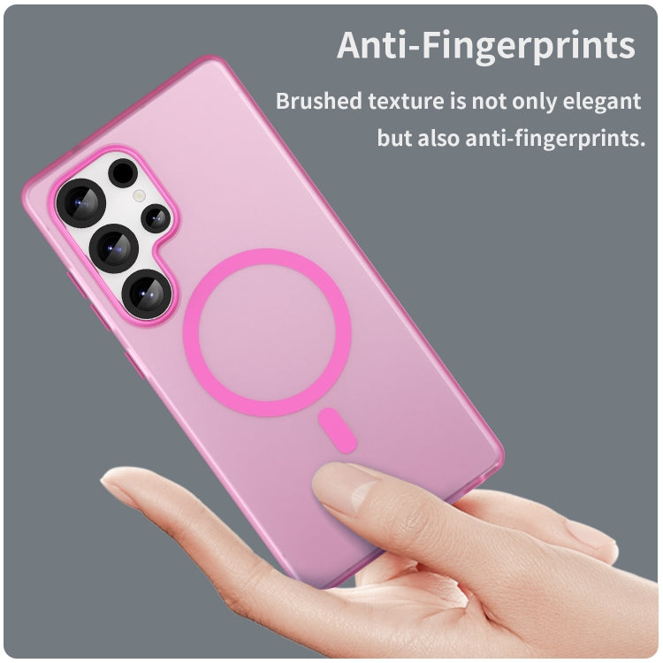 For Samsung Galaxy S25 Ultra MagSafe Frosted Translucent TPU + PC Full Coverage Phone Case