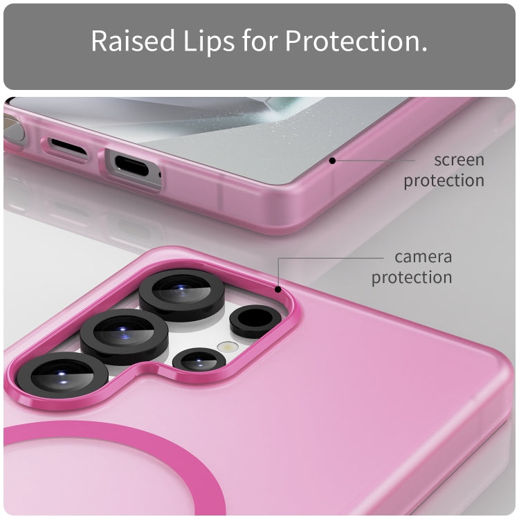 For Samsung Galaxy S25 Ultra MagSafe Frosted Translucent TPU + PC Full Coverage Phone Case