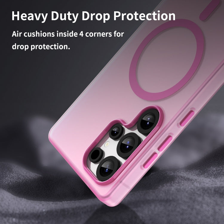 For Samsung Galaxy S25 Ultra MagSafe Frosted Translucent TPU + PC Full Coverage Phone Case