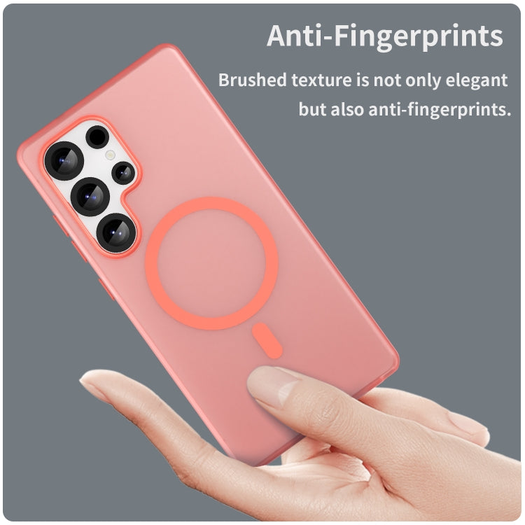 For Samsung Galaxy S25 Ultra MagSafe Frosted Translucent TPU + PC Full Coverage Phone Case