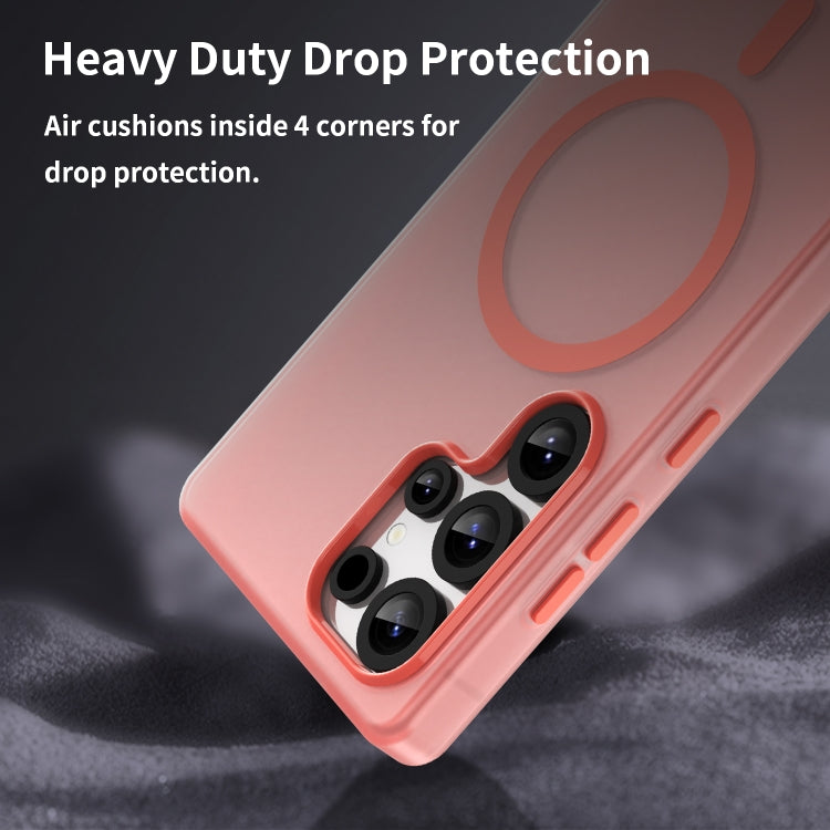 For Samsung Galaxy S25 Ultra MagSafe Frosted Translucent TPU + PC Full Coverage Phone Case