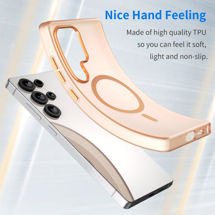For Samsung Galaxy S25 Ultra MagSafe Frosted Translucent TPU + PC Full Coverage Phone Case