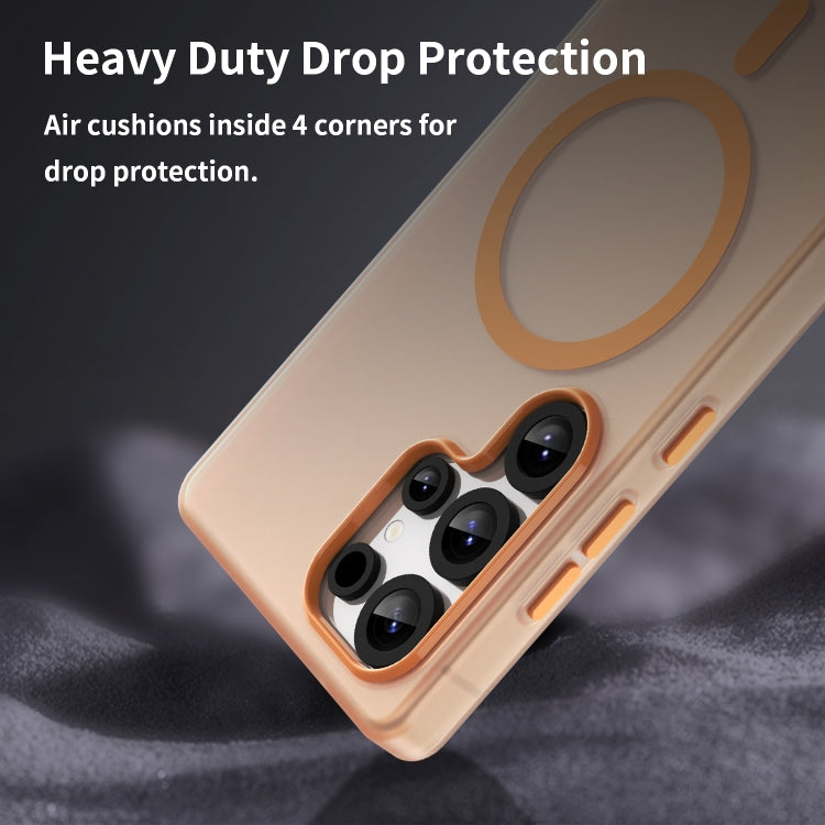 For Samsung Galaxy S25 Ultra MagSafe Frosted Translucent TPU + PC Full Coverage Phone Case