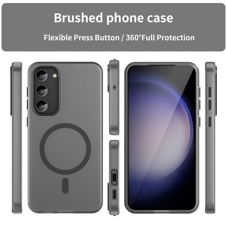For Samsung Galaxy S23+ 5G MagSafe Frosted Translucent TPU + PC Full Coverage Phone Case