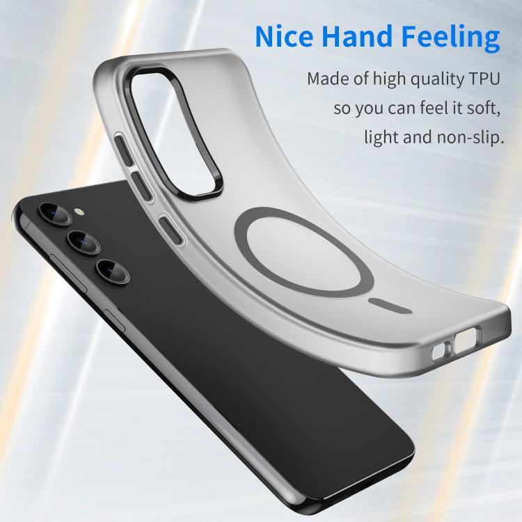 For Samsung Galaxy S23+ 5G MagSafe Frosted Translucent TPU + PC Full Coverage Phone Case