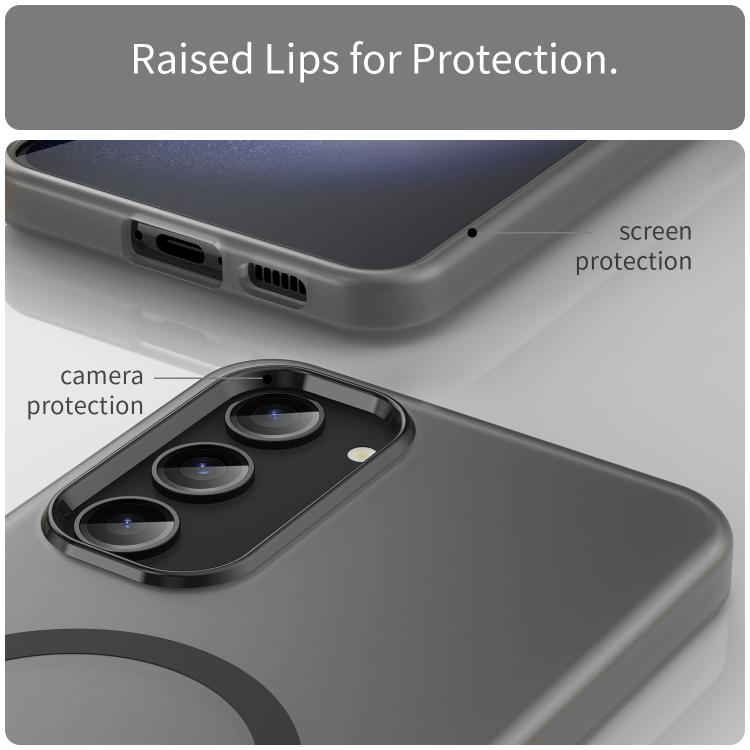 For Samsung Galaxy S23+ 5G MagSafe Frosted Translucent TPU + PC Full Coverage Phone Case