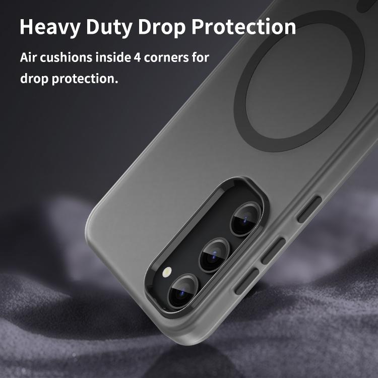 For Samsung Galaxy S23+ 5G MagSafe Frosted Translucent TPU + PC Full Coverage Phone Case