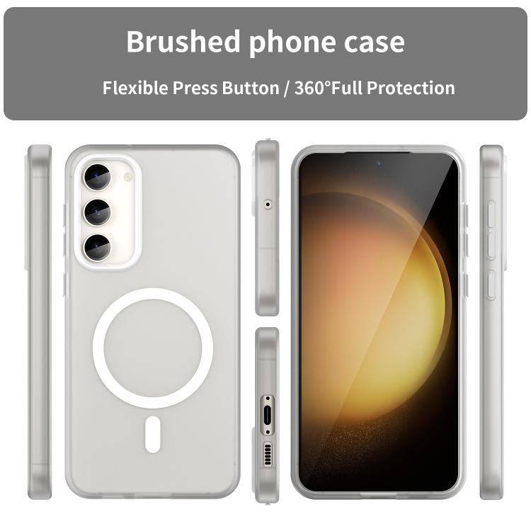 For Samsung Galaxy S23+ 5G MagSafe Frosted Translucent TPU + PC Full Coverage Phone Case