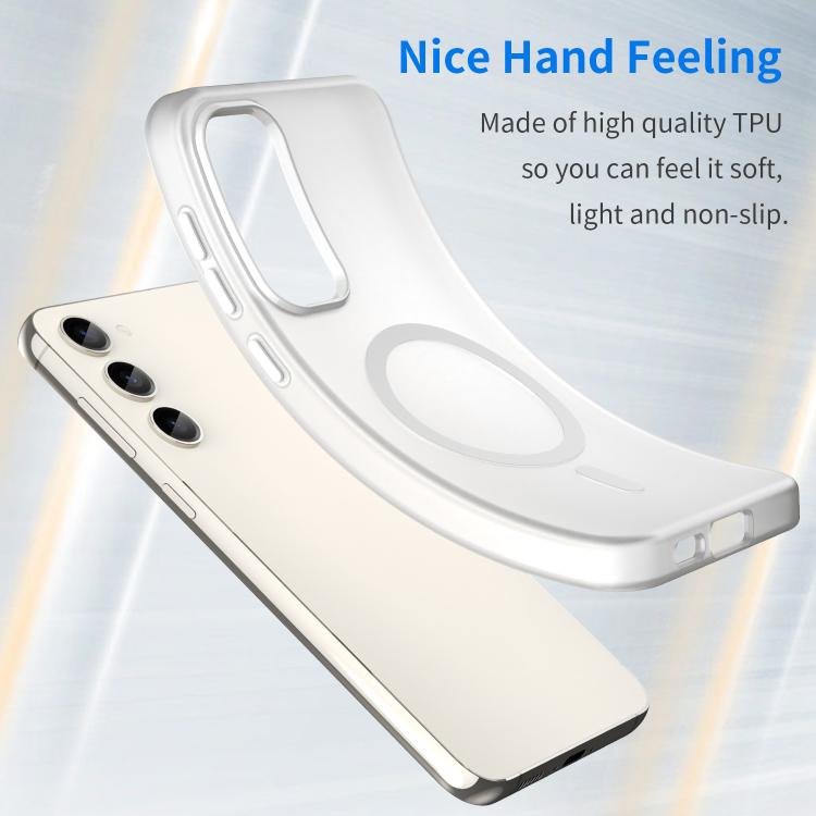 For Samsung Galaxy S23+ 5G MagSafe Frosted Translucent TPU + PC Full Coverage Phone Case