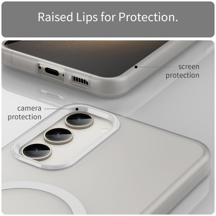 For Samsung Galaxy S23+ 5G MagSafe Frosted Translucent TPU + PC Full Coverage Phone Case