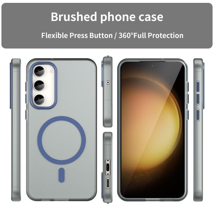 For Samsung Galaxy S23+ 5G MagSafe Frosted Translucent TPU + PC Full Coverage Phone Case