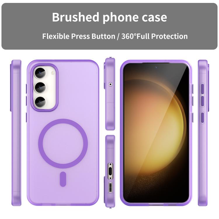 For Samsung Galaxy S23+ 5G MagSafe Frosted Translucent TPU + PC Full Coverage Phone Case