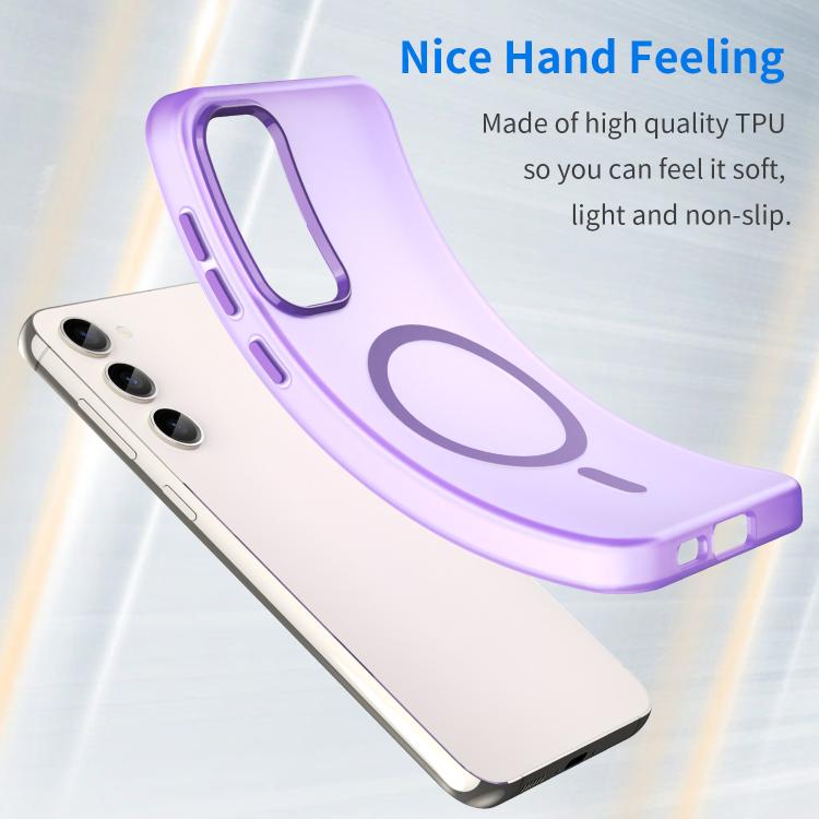 For Samsung Galaxy S23+ 5G MagSafe Frosted Translucent TPU + PC Full Coverage Phone Case
