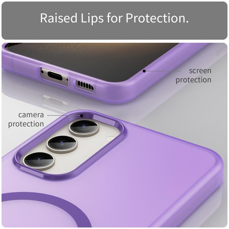 For Samsung Galaxy S23+ 5G MagSafe Frosted Translucent TPU + PC Full Coverage Phone Case