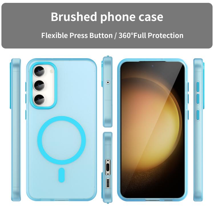 For Samsung Galaxy S23+ 5G MagSafe Frosted Translucent TPU + PC Full Coverage Phone Case