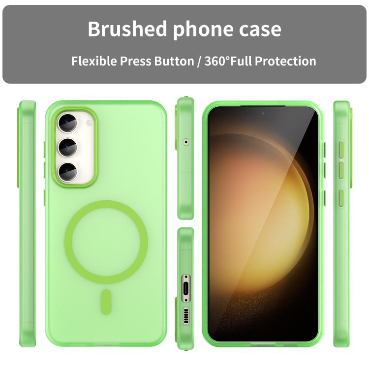 For Samsung Galaxy S23+ 5G MagSafe Frosted Translucent TPU + PC Full Coverage Phone Case