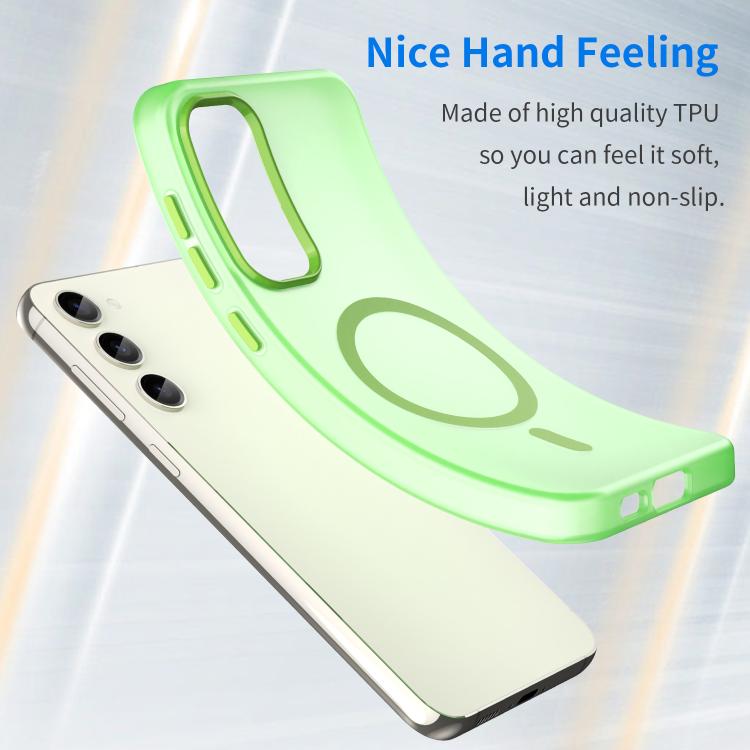 For Samsung Galaxy S23+ 5G MagSafe Frosted Translucent TPU + PC Full Coverage Phone Case
