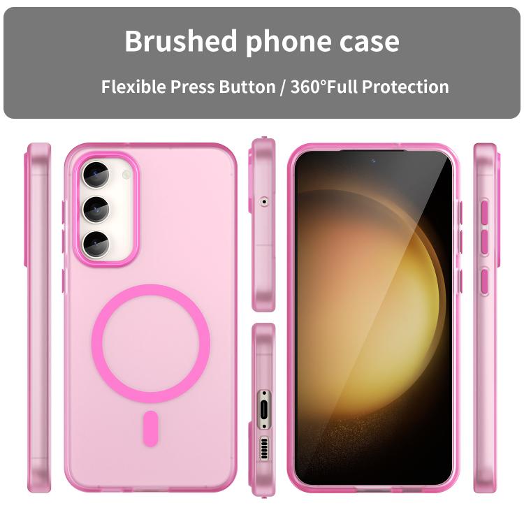 For Samsung Galaxy S23+ 5G MagSafe Frosted Translucent TPU + PC Full Coverage Phone Case