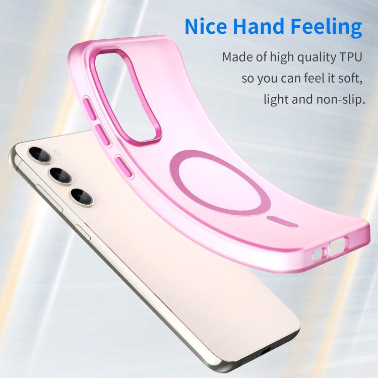 For Samsung Galaxy S23+ 5G MagSafe Frosted Translucent TPU + PC Full Coverage Phone Case
