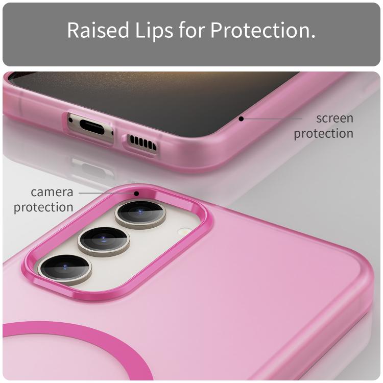 For Samsung Galaxy S23+ 5G MagSafe Frosted Translucent TPU + PC Full Coverage Phone Case