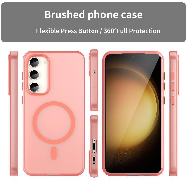 For Samsung Galaxy S23+ 5G MagSafe Frosted Translucent TPU + PC Full Coverage Phone Case