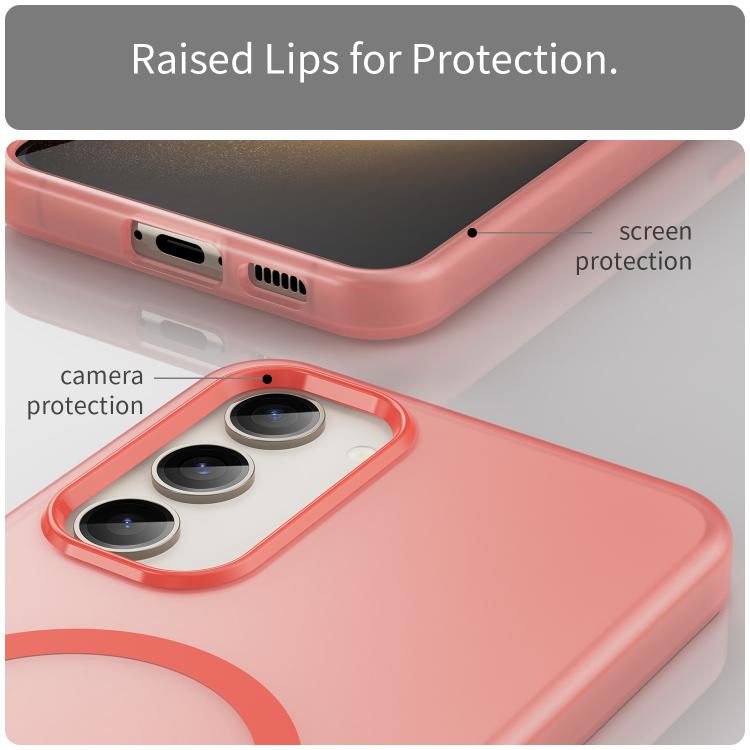 For Samsung Galaxy S23+ 5G MagSafe Frosted Translucent TPU + PC Full Coverage Phone Case