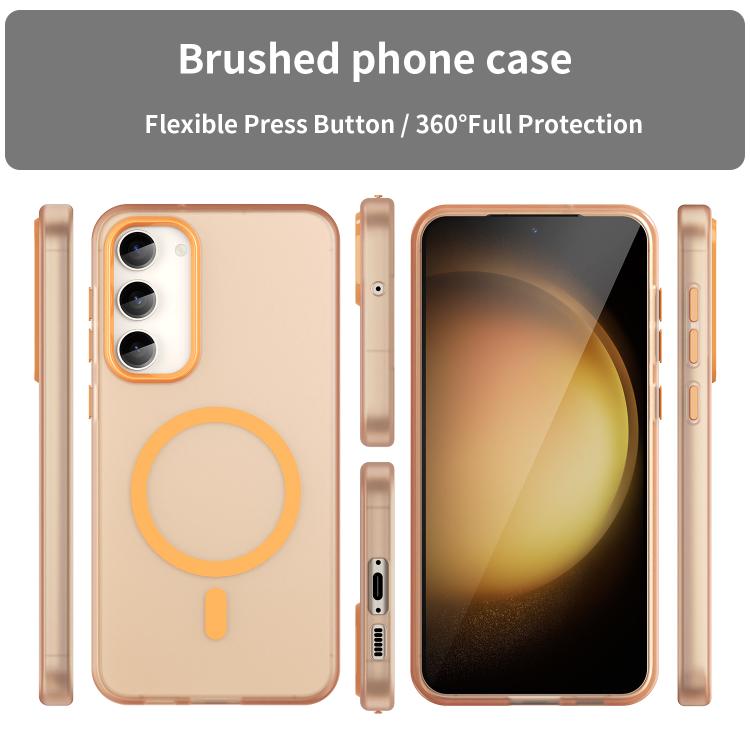 For Samsung Galaxy S23+ 5G MagSafe Frosted Translucent TPU + PC Full Coverage Phone Case