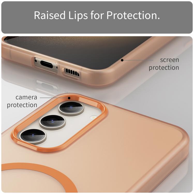 For Samsung Galaxy S23+ 5G MagSafe Frosted Translucent TPU + PC Full Coverage Phone Case