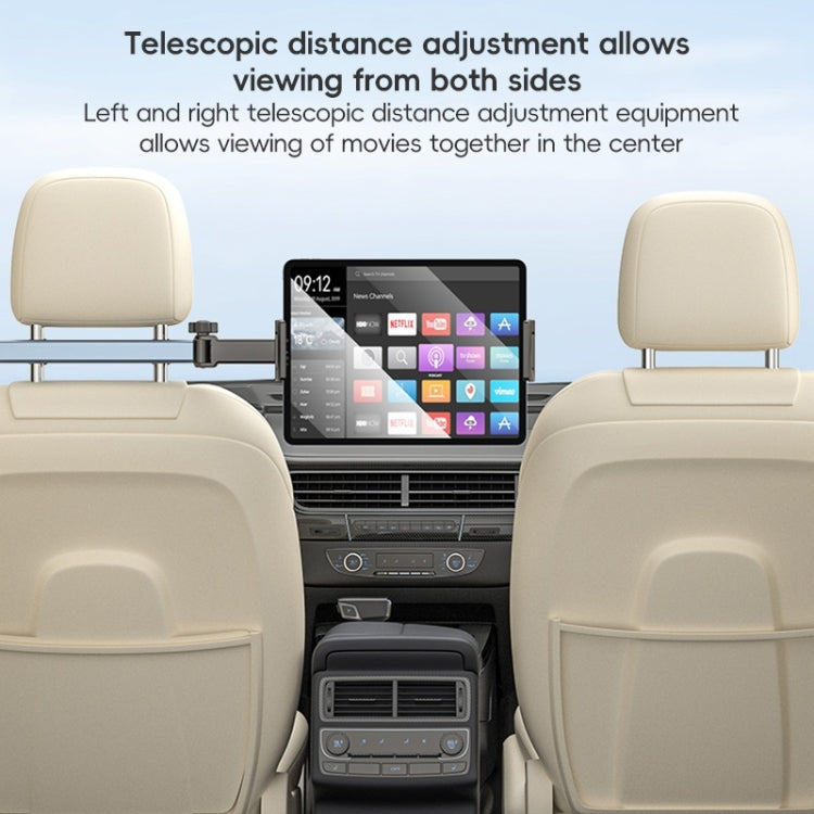 Yesido C294 Telescopic Car Backrest Folding Holder - Black