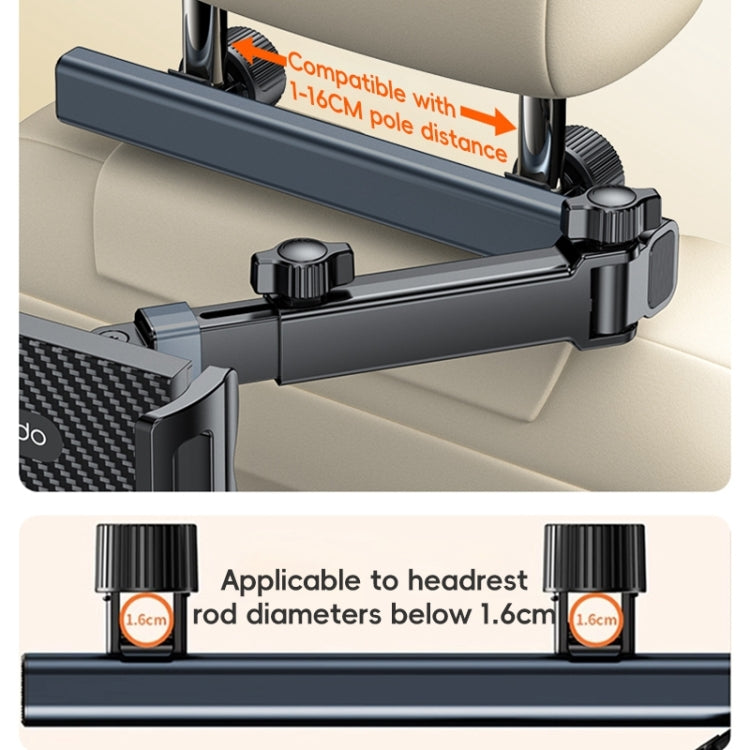 Yesido C294 Telescopic Car Backrest Folding Holder - Black