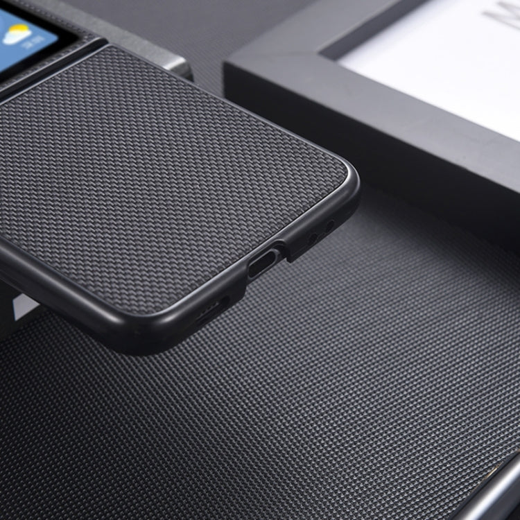 For Samsung Galaxy Z Flip6 / Flip7 FE Nylon Woven Texture Folding Phone Case